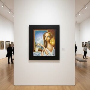 Elegant Framed Art with Black Border